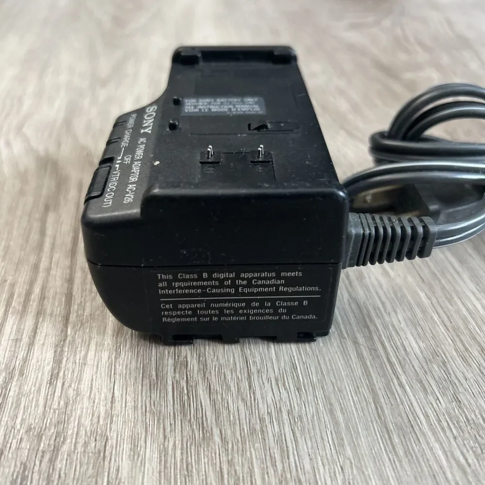 Sony AC Power Adaptor AC-V26  Battery Charger VTR DC Out Camcorder Supply Cord